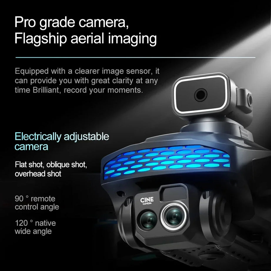 Drone M6 8K Pro original avec caméra HD 4K FPV Wi-Fi 5G pour prises de vue aériennes professionnelles. Quadricoptère radiocommandé avec écran intégré.
