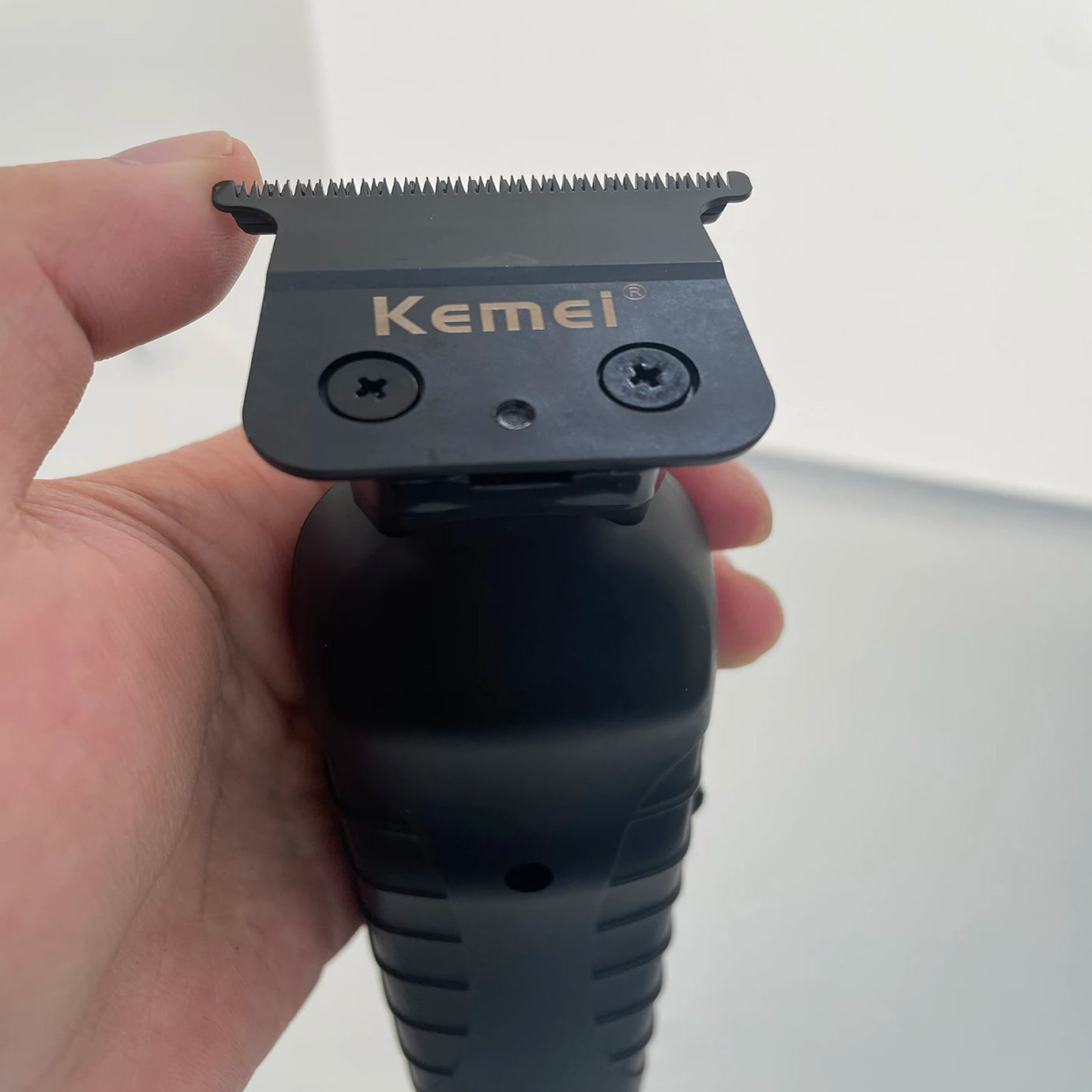 Tondeuse à cheveux sans fil Kemei 2299 Barber, tondeuse de précision à écartement zéro (0 mm), machine de coupe électrique professionnelle.
