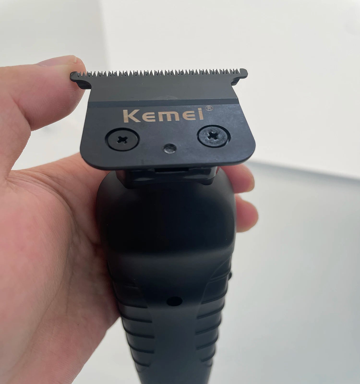 Tondeuse à cheveux sans fil Kemei 2299 Barber, tondeuse de précision à écartement zéro (0 mm), machine de coupe électrique professionnelle.