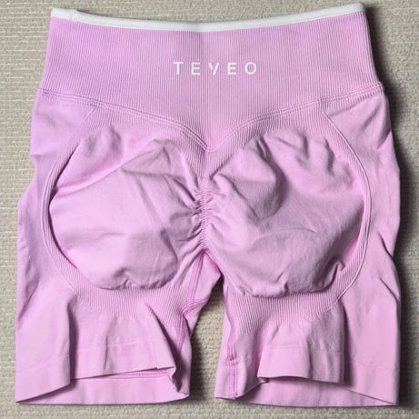 TEVEO Women's Backless Knitted Sports Bra Solid Color Summer Gym Fitness Top with Chest Cushion Sexy Suspender Yoga Bra