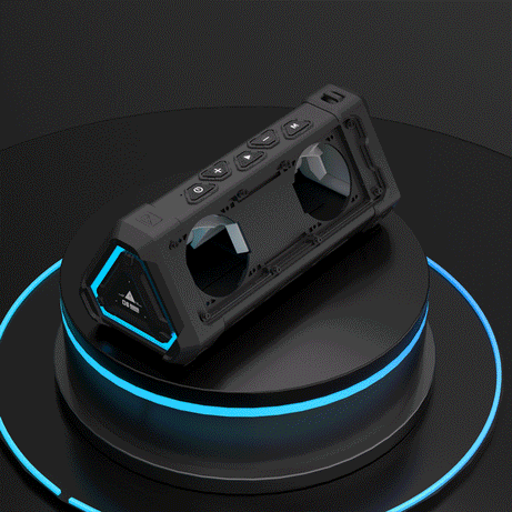 MLOVE P3 Outdoor Bluetooth Speaker, 40W Output Power Bluetooth 5.3 Speaker ,Stereo Sound IPX7 Waterproof,Micro SD Card,RGB Light