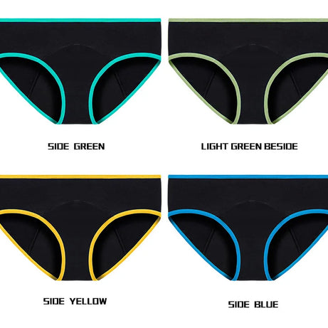 Lot de 3 culottes menstruelles pour femmes, anti-fuites, en coton, absorbantes, physiologiques, pour les règles.