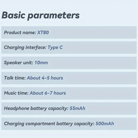 Lenovo XT80 Wireless Headphones Bluetooth 5.3 Earphones True with Mic Button Control Noise Reduction Earhooks Waterproof Headset
