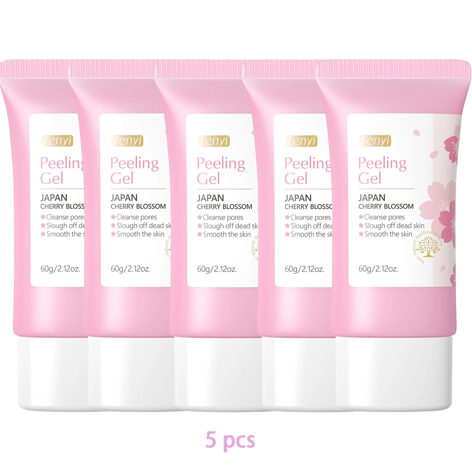 Gel exfoliant nettoyant en profondeur Sakura pour le visage, soin éclaircissant et hydratant, gommage réparateur, 60 g