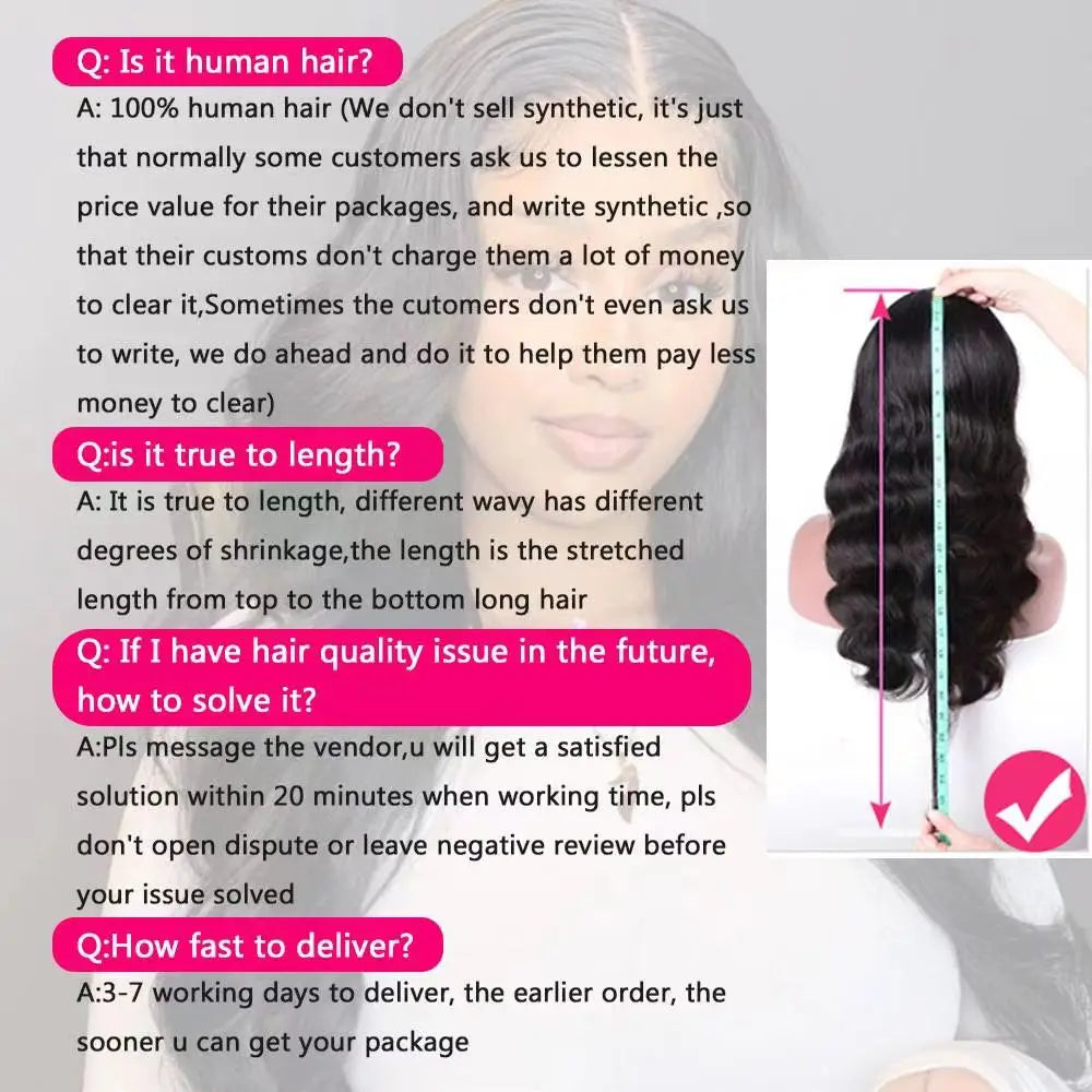 Perruque sans colle, densité 250, cheveux humains pré-épilés, ondulés, avec lace front pour femmes, fermeture en dentelle prédécoupée 4x4.