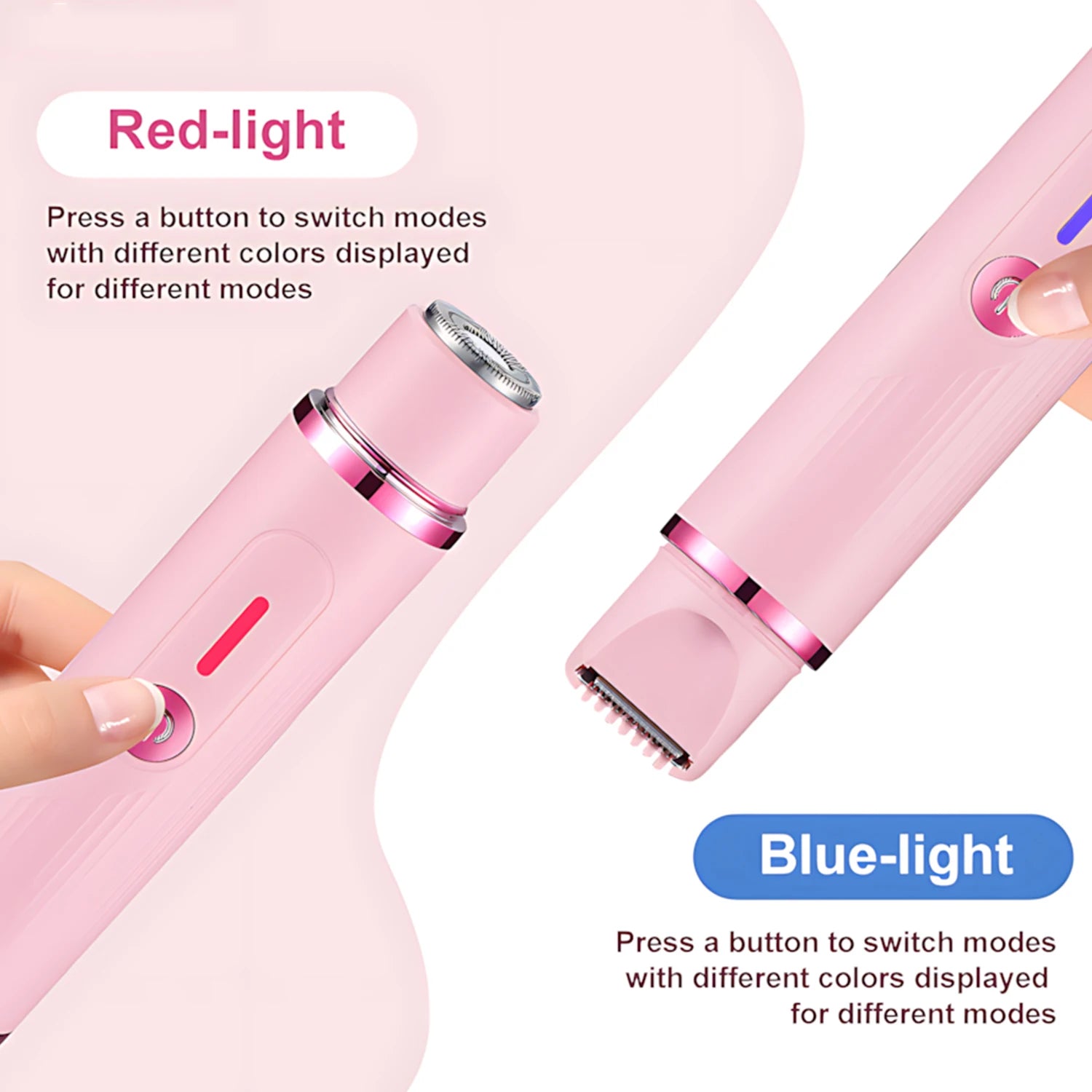 Rasoir électrique pour femme, double tête 2 en 1, rasoir pour aisselles, bras, jambes, maillot et pubis, épilateur