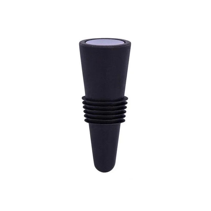 Lot de 1 bouchon en silicone pour bouteilles de vin et autres boissons, étanche, réutilisable.
