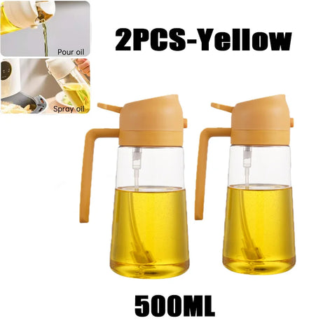 Flacon pulvérisateur d'huile de 200/300/500 ml pour barbecue et cuisson à l'huile d'olive, flacon en plastique, flacon vide pour vinaigre ou pinceau à huile