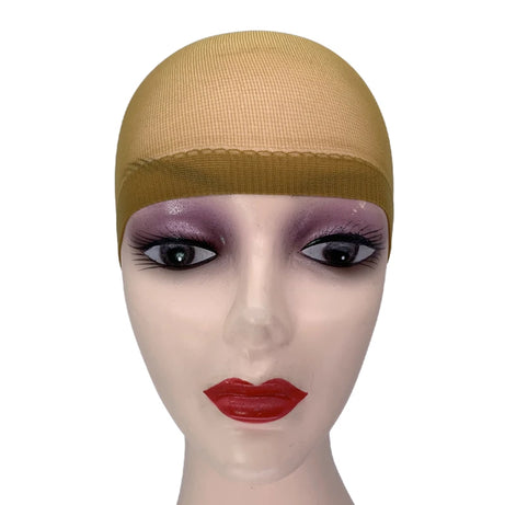 2 unidades/bolsa Gorro de peluca de media superior Red para pelucas de cabello tejido Redes para pelucas de cabello negro Marrón Gorro de peluca de malla elástica para hacer pelucas