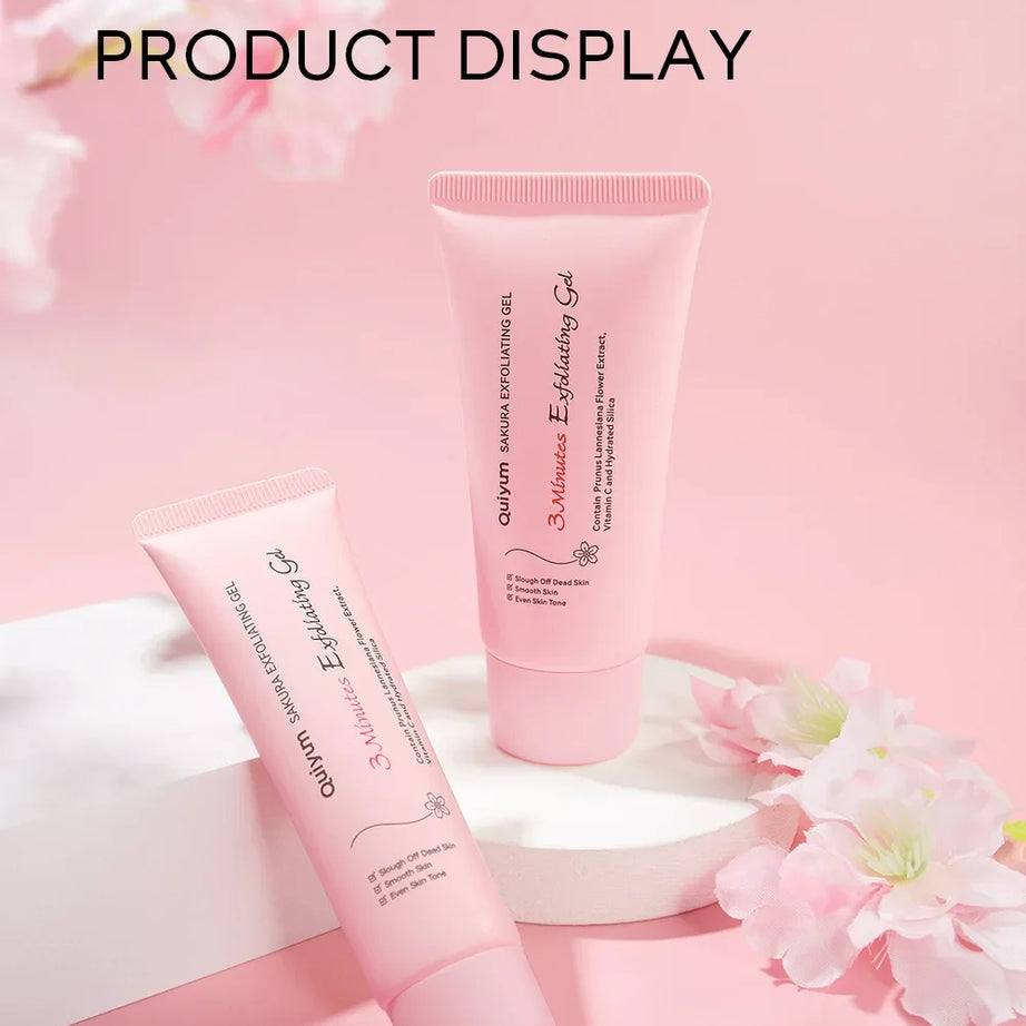 Gel exfoliant Sakura pour le visage, gommage hydratant et nourrissant réparateur, soin beauté 30 g/50 g