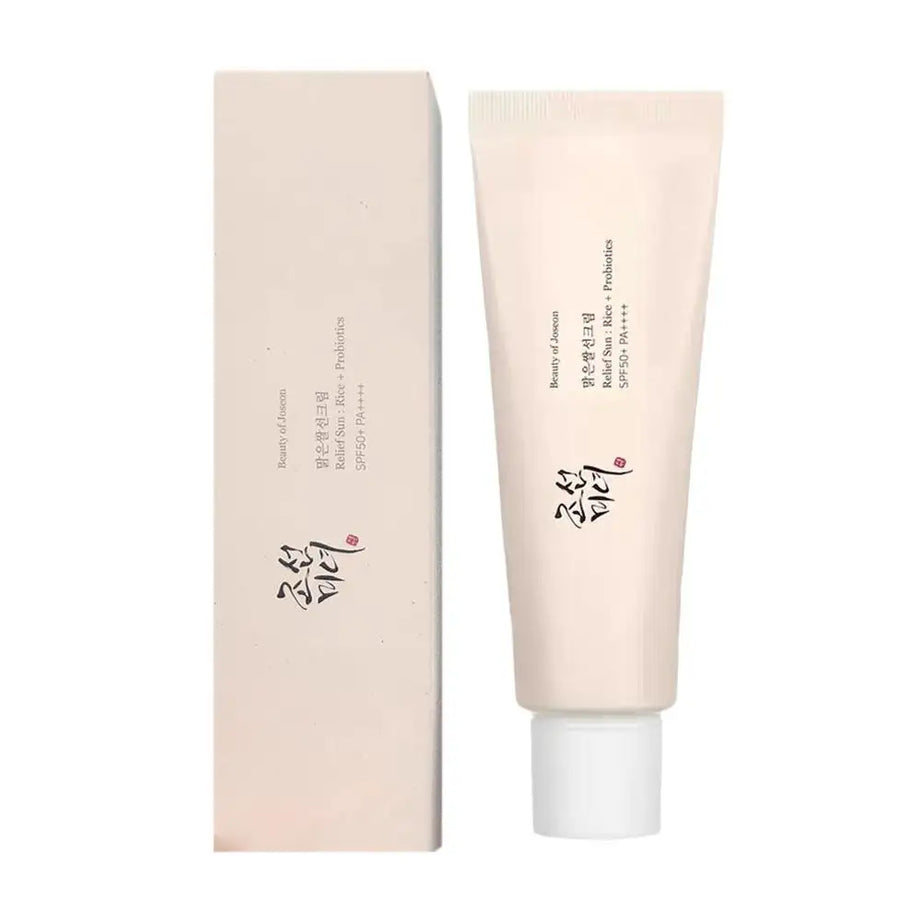 Coffret de soins coréens au riz Joseon et probiotiques : huile essentielle, protection solaire, lotion tonique rafraîchissante, crème hydratante pour le visage et les yeux.