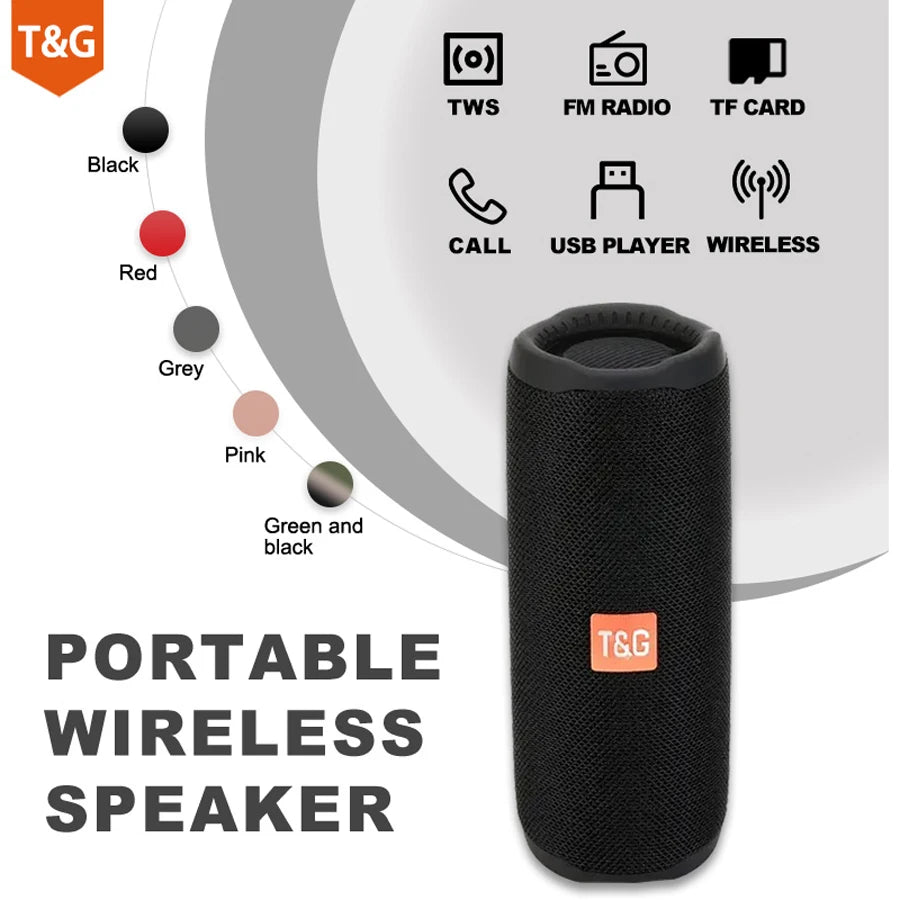 Enceinte Bluetooth portable sans fil Caixa De Som Blutooth Music Sound Box pour radio FM subwoofer audio Bluetooth mains libres Baffe