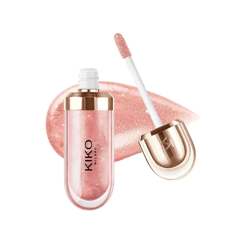 Kiko 3D Hydra LipGloss Blush waterproof longue tenue Maquillage scintillant Gloss à lèvres Brun Rose Mauve nacré