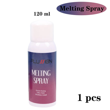 Spray de fusion de dentelle 120 ml, colle en spray pour perruques en dentelle, finition invisible et résistante.