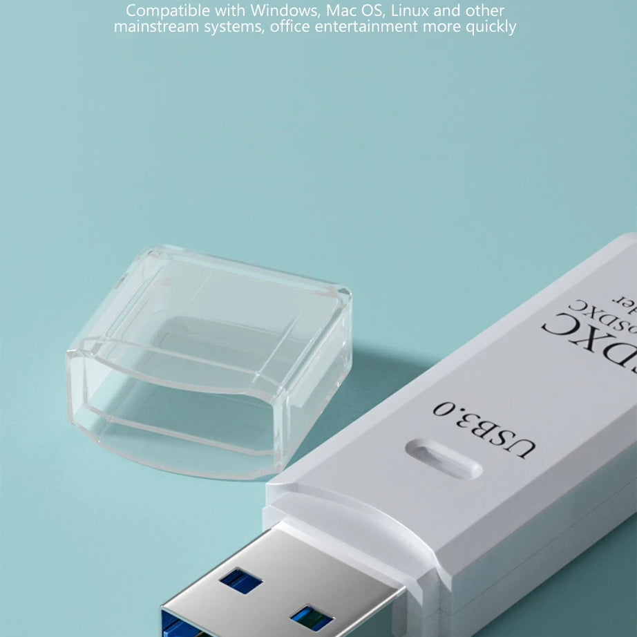 Lecteur de cartes USB 3.0 2 en 1, lecteur de cartes micro TF/SD, adaptateur USB, lecteur de cartes haute vitesse pour cartes mémoire TF, accessoires pour PC et ordinateur portable