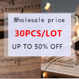 JASTER Lot de 10 clés USB 2.0 en bois (logo personnalisable) - 4 Go, 8 Go, 16 Go, 32 Go, 64 Go, 128 Go - Cadeau de mariage