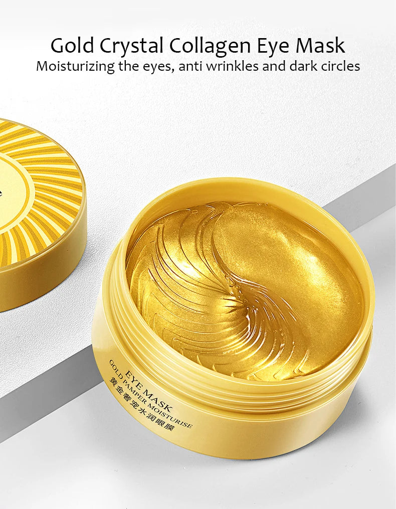 60 masques pour les yeux BIOAQUA au collagène, hydratants et raffermissants, anti-cernes, patchs de beauté pour les yeux.