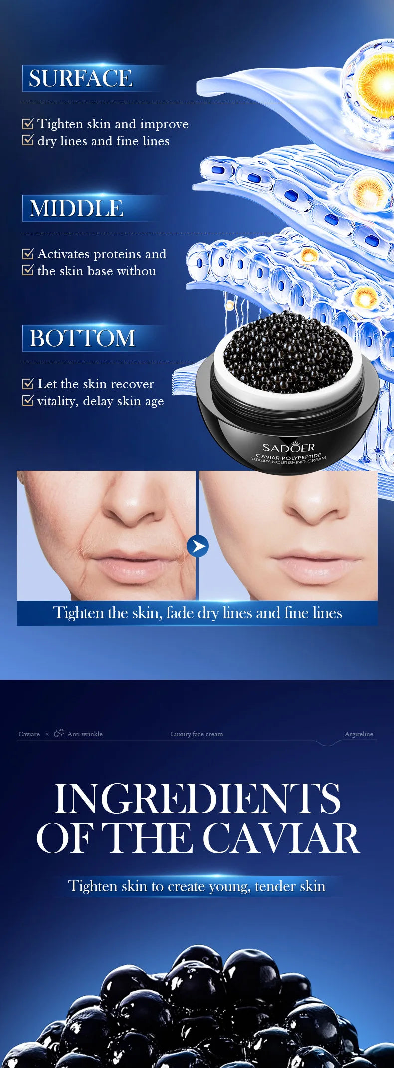 Crème anti-rides instantanée au rétinol pour le visage : soin anti-âge raffermissant et liftant, atténue les ridules, améliore l’apparence de la peau, hydrate et illumine le teint.