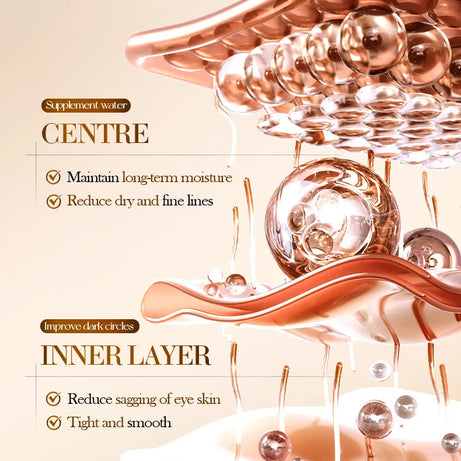 Crème contour des yeux SADOER à base de venin de serpent, de peptides et de caféine, anti-rides, massante, anti-cernes et hydratante. Soin anti-âge pour les yeux.