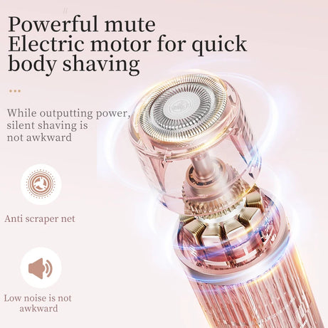 Rasoir électrique pour femme, tondeuse bikini, épilateur corporel, rasoir électrique pour l'épilation du maillot, des aisselles, des jambes et du visage