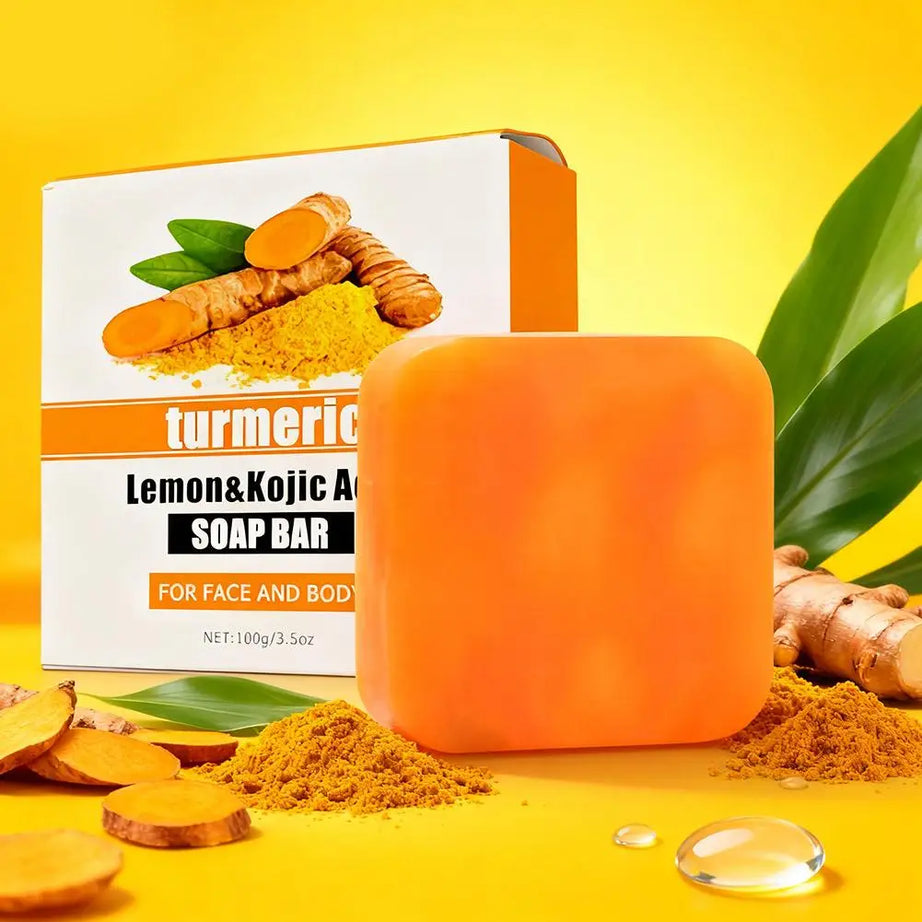 Turmeric Soap Face Cleansing Anti Acne Whitening Skin Lightening Face Remove Pimples Lightening Ginger Handmade Soap