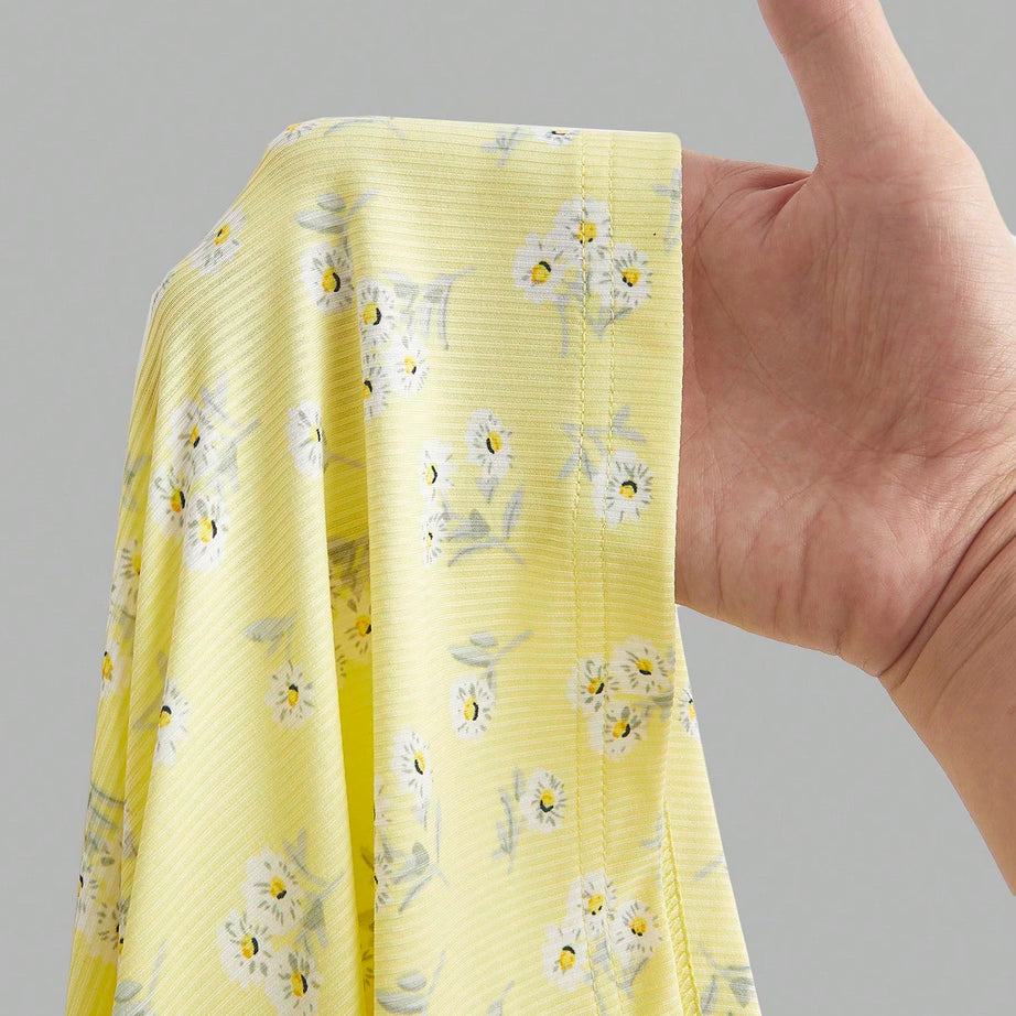Robe camisole élégante sans manches à fines bretelles et imprimé floral, nouvelle tendance
