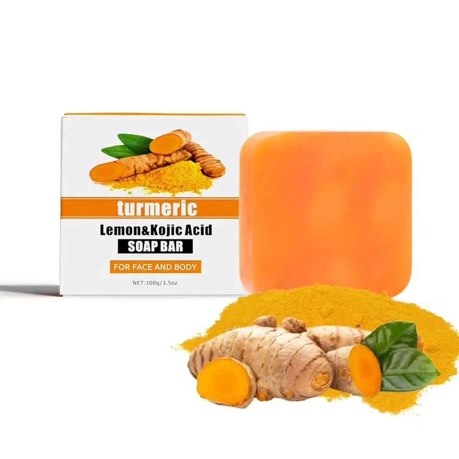 Turmeric Soap Face Cleansing Anti Acne Whitening Skin Lightening Face Remove Pimples Lightening Ginger Handmade Soap