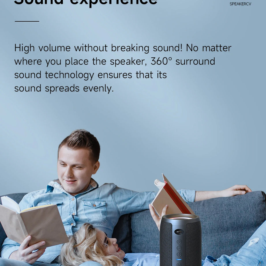 Enceinte Bluetooth haute puissance ZEALOT-S51PRO 40 W, basses stéréo 3D, portable et étanche IPX5, compatible TWS.
