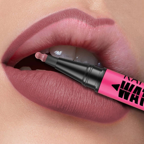 Crayon à lèvres liquide mat 12 couleurs, waterproof, effet repulpant, pour un contour des lèvres naturel et un maquillage contour des lèvres impeccable.
