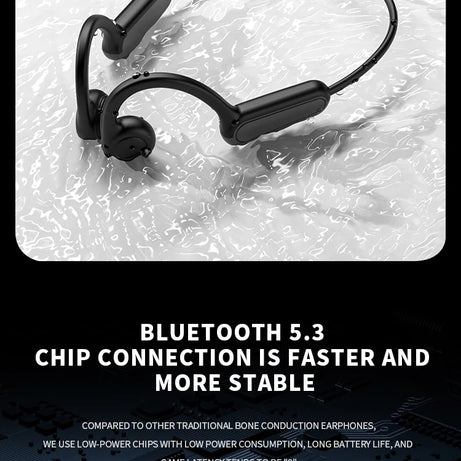 Écouteurs intra-auriculaires à conduction osseuse 2025, Bluetooth 5.3, sans fil, avec crochet d'oreille, étanches, pour le sport, la course et la conduite.