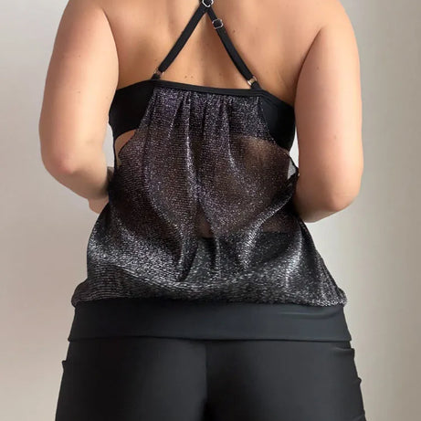 VigoBreviya 2025 Maillot de bain une pièce sexy en maille patchwork pour femme, tankini taille haute à bretelles, maillot de bain brésilien dos nu, maillot de bain de plage