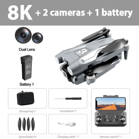 Drone Original Z908 Pro /MAX 8K ESC Professionnel 4K avec localisation par flux optique et évitement d'obstacles sur 3 côtés - Quadricoptère jouet