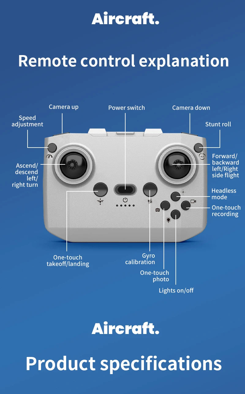 Nouveau mini drone H135 WIFI FPV Hover, caméra 4K professionnelle, lumières colorées, drone RC pliable, quadricoptère, jouet RC, cadeau