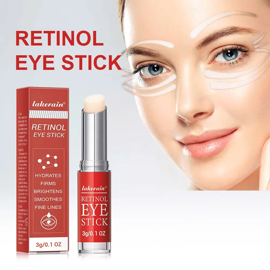 Crema de ojos con retinol para aclarar ojeras y reafirmar la piel. Sérum reparador instantáneo para el contorno de ojos para mujeres. Cuidado de los ojos femeninos.