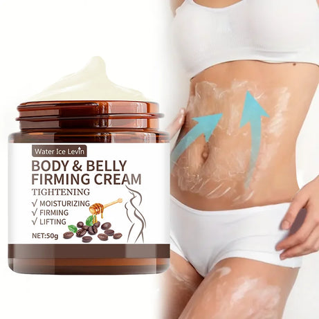 Crème raffermissante ventre plat - 60 g, extraits de plantes, hydratation intense, sans alcool, convient à tous les types de peau, sans épices, améliore l'élasticité de la peau.