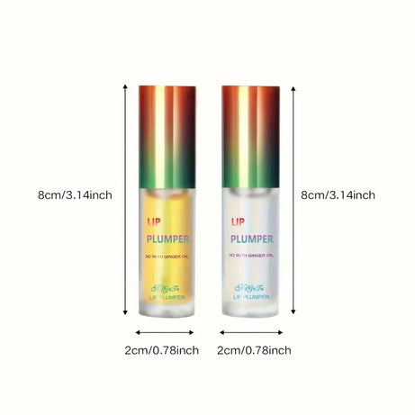 Huile repulpante pour les lèvres gingembre et menthe (1/2 pièce) : sérum volumisant pour des lèvres plus lisses et pulpeuses, pour un look jeune et sexy.
