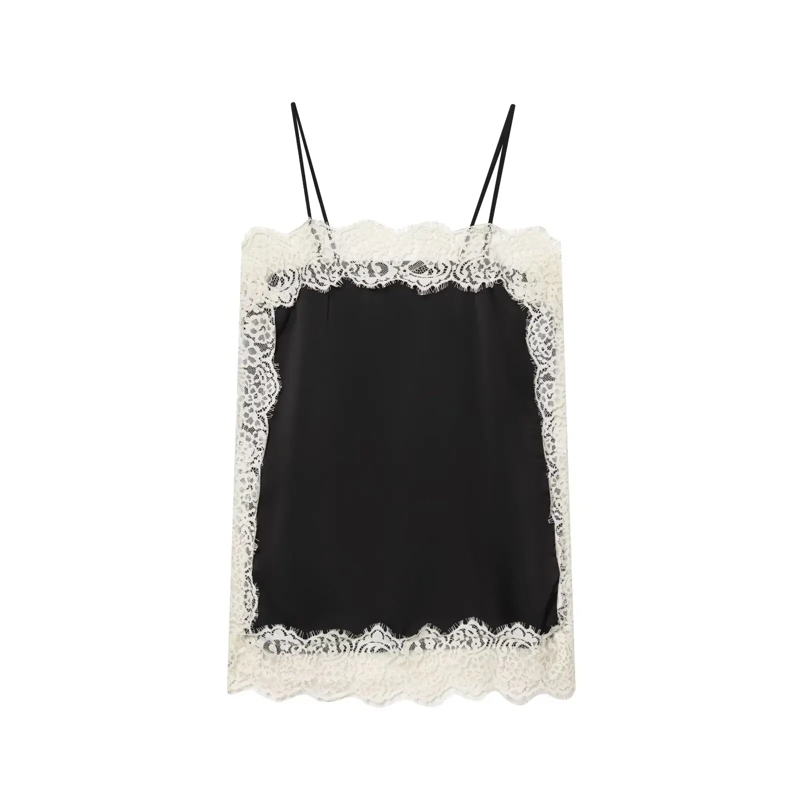Chemisier à bretelles en satin doux et dentelle sexy Zevity 2026 pour femme, style décontracté, idéal pour les soirées et les clubs (LS9477)