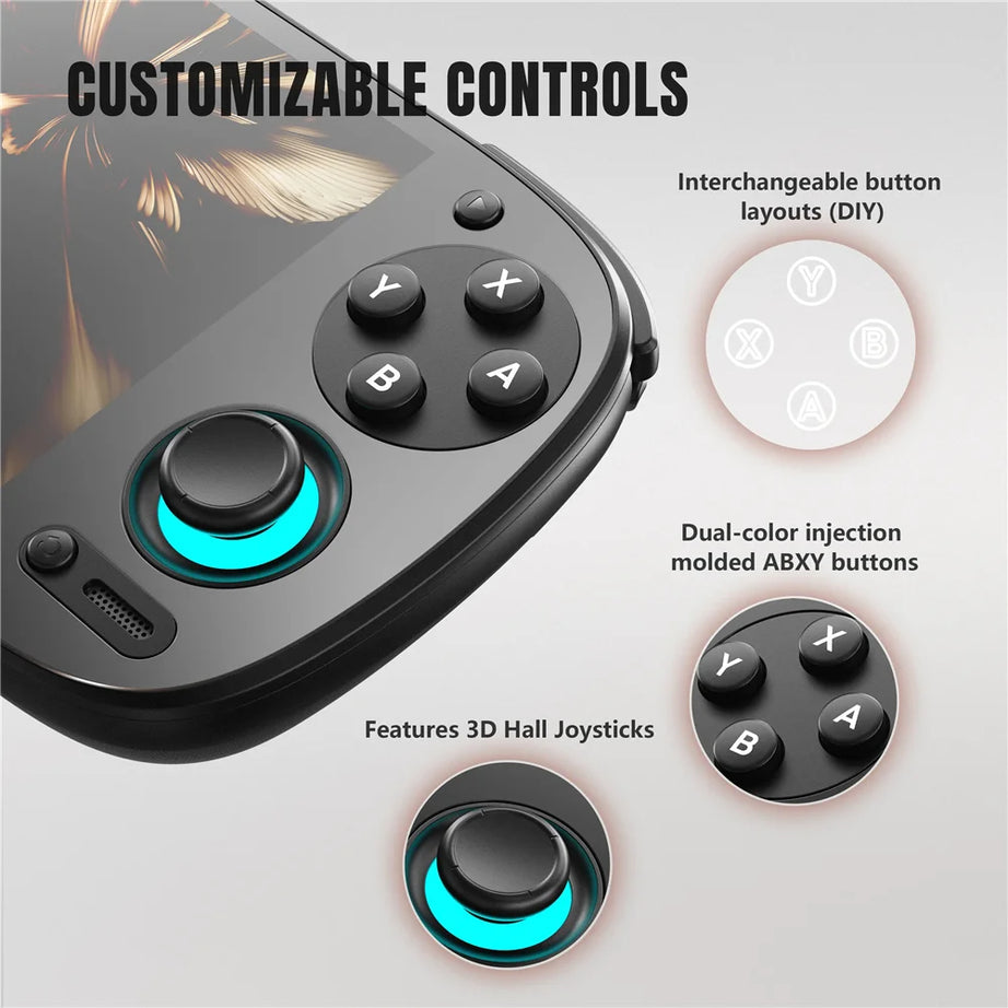 Console de jeux portable Retroid Pocket 5 SD865, écran OLED HD 5,5 pouces, Bluetooth 5.1, Android 13, batterie 5000 mAh, lecteur de jeux vidéo rétro