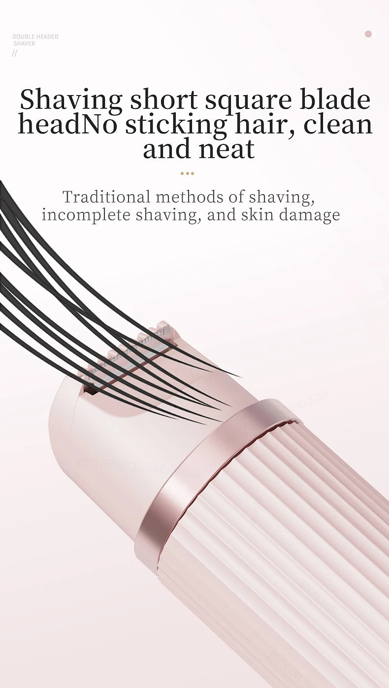 Rasoir électrique pour femme, tondeuse bikini, épilateur corporel, rasoir électrique pour l'épilation du maillot, des aisselles, des jambes et du visage