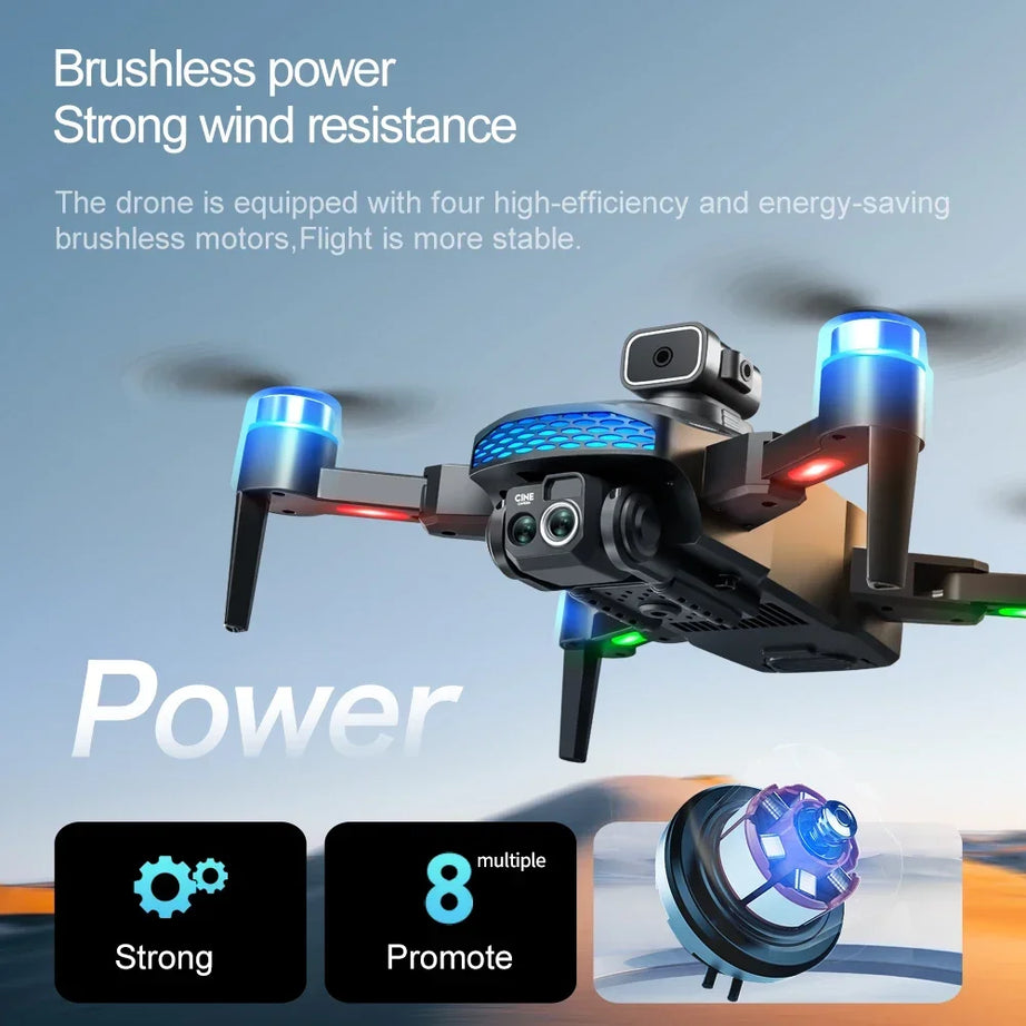 Drone M6 8K Pro original avec caméra HD 4K FPV Wi-Fi 5G pour prises de vue aériennes professionnelles. Quadricoptère radiocommandé avec écran intégré.