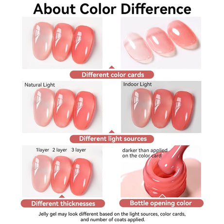 Vernis gel semi-permanent UR SUGAR 15 ml, couleur blanc laiteux translucide, effet gelée, UV, semi-permanent, pour nail art, à dissoudre. Dernière tendance.