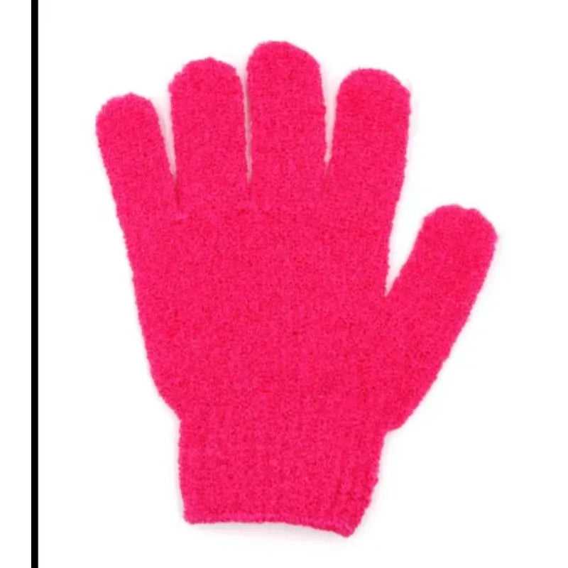 Lot de 2 gants exfoliants pour le bain, avec éponge de massage résistante pour le corps, pour laver et hydrater la peau.