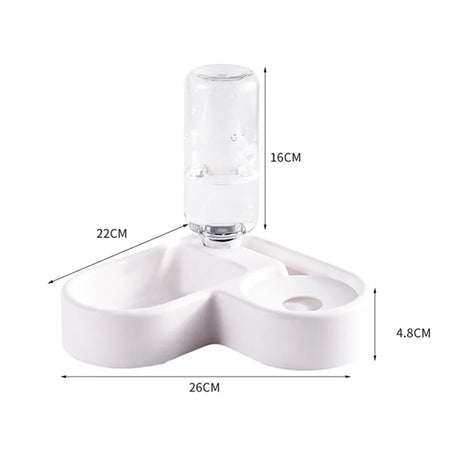 Gamelle automatique pour animaux de compagnie, résistante à l'humidité, pour chat et chien, multifonctionnelle, pour boire et manger