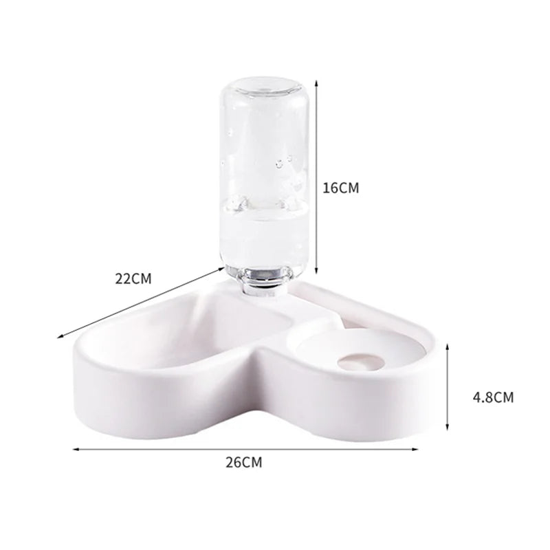 Gamelle automatique pour animaux de compagnie, résistante à l'humidité, pour chat et chien, multifonctionnelle, pour boire et manger