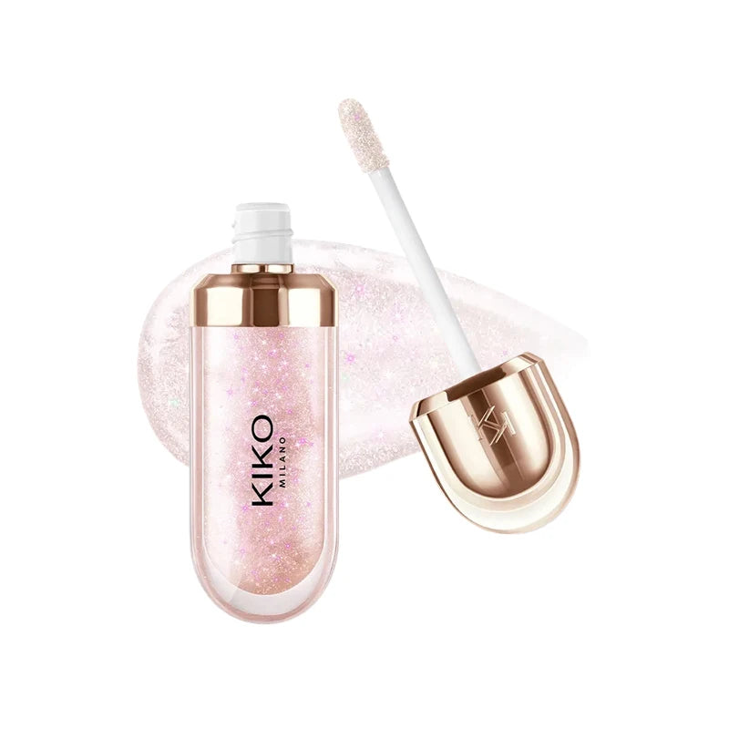Kiko 3D Hydra LipGloss Blush waterproof longue tenue Maquillage scintillant Gloss à lèvres Brun Rose Mauve nacré