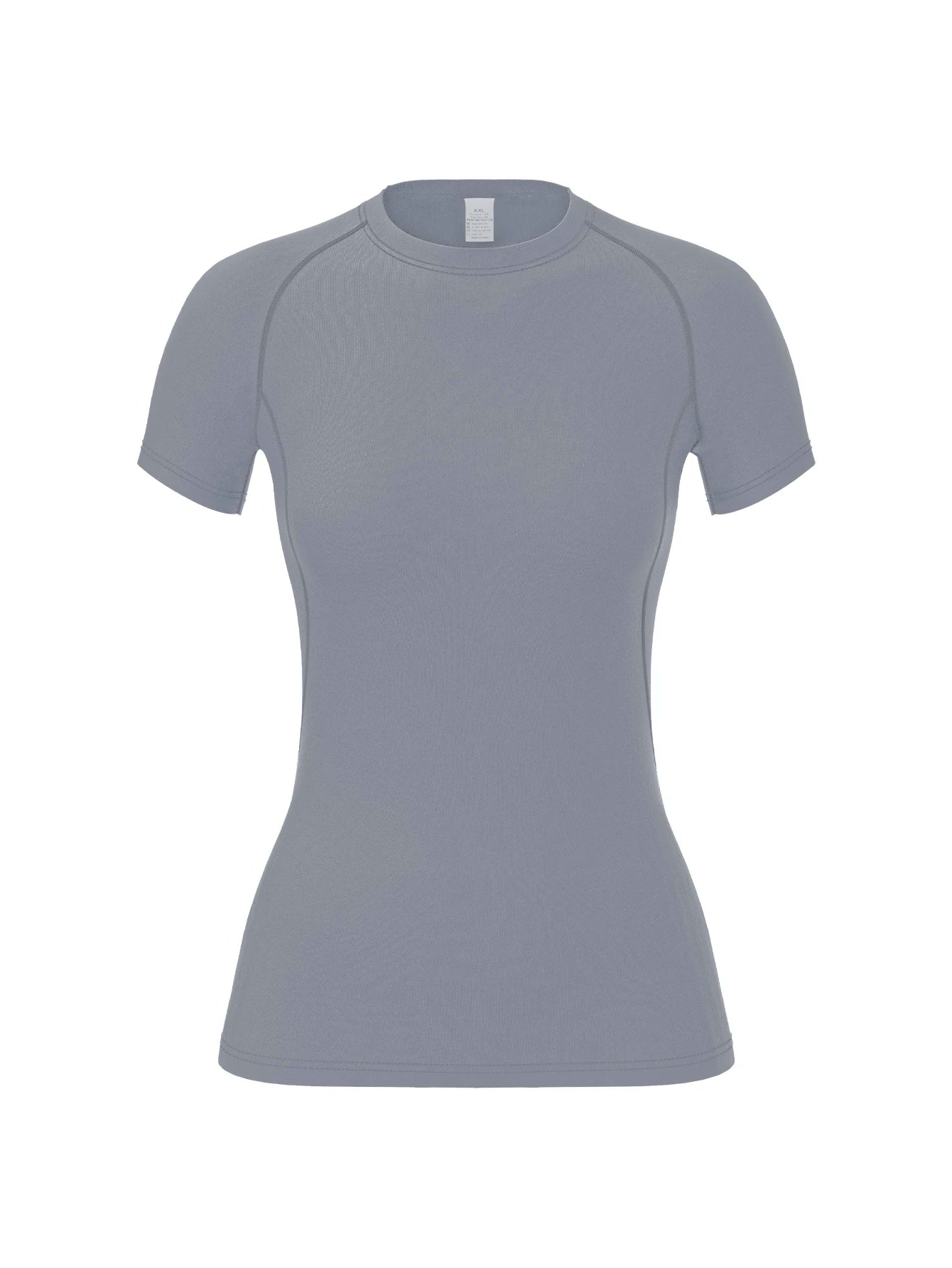 T-shirt de compression pour femme, manches courtes, idéal pour le sport, le yoga et la course à pied, parfait pour l'été et la salle de sport. Ce t-shirt extensible à séchage rapide est idéal pour les séances d'entraînement.