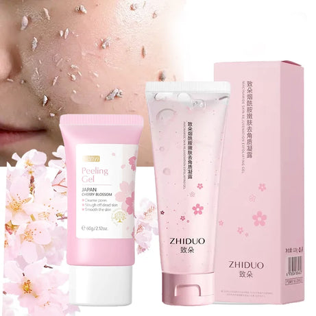 Gel exfoliant nettoyant en profondeur pour le visage, soin éclaircissant et hydratant, gommage réparateur, 60 g
