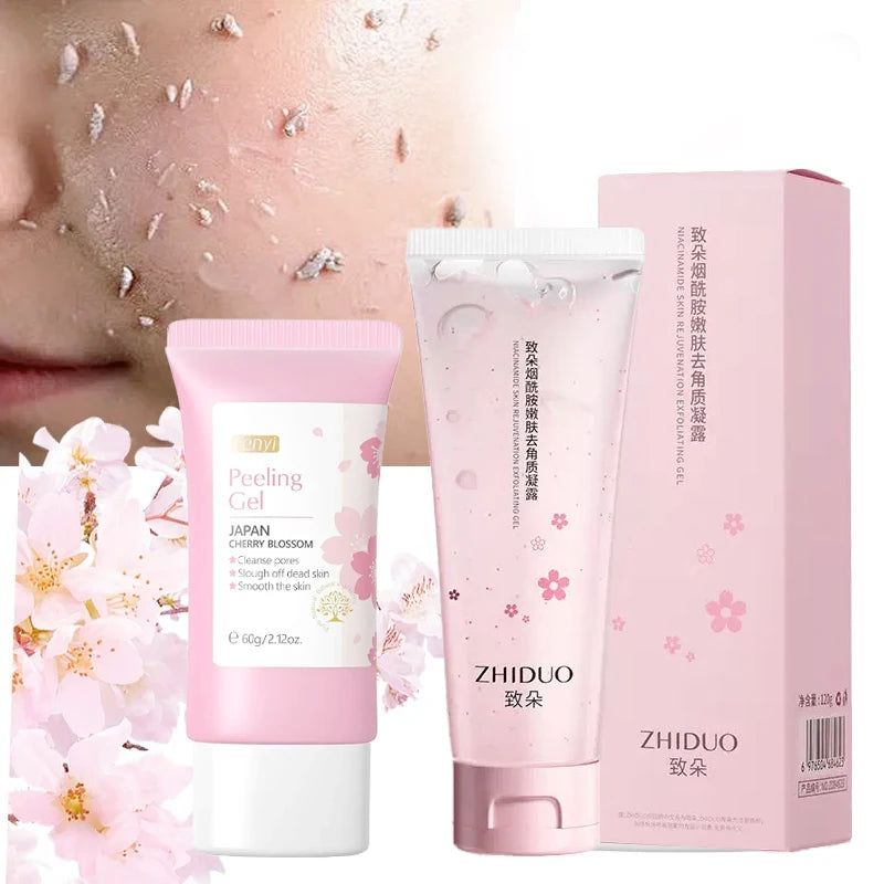 Gel exfoliant nettoyant en profondeur pour le visage, soin éclaircissant et hydratant, gommage réparateur, 60 g