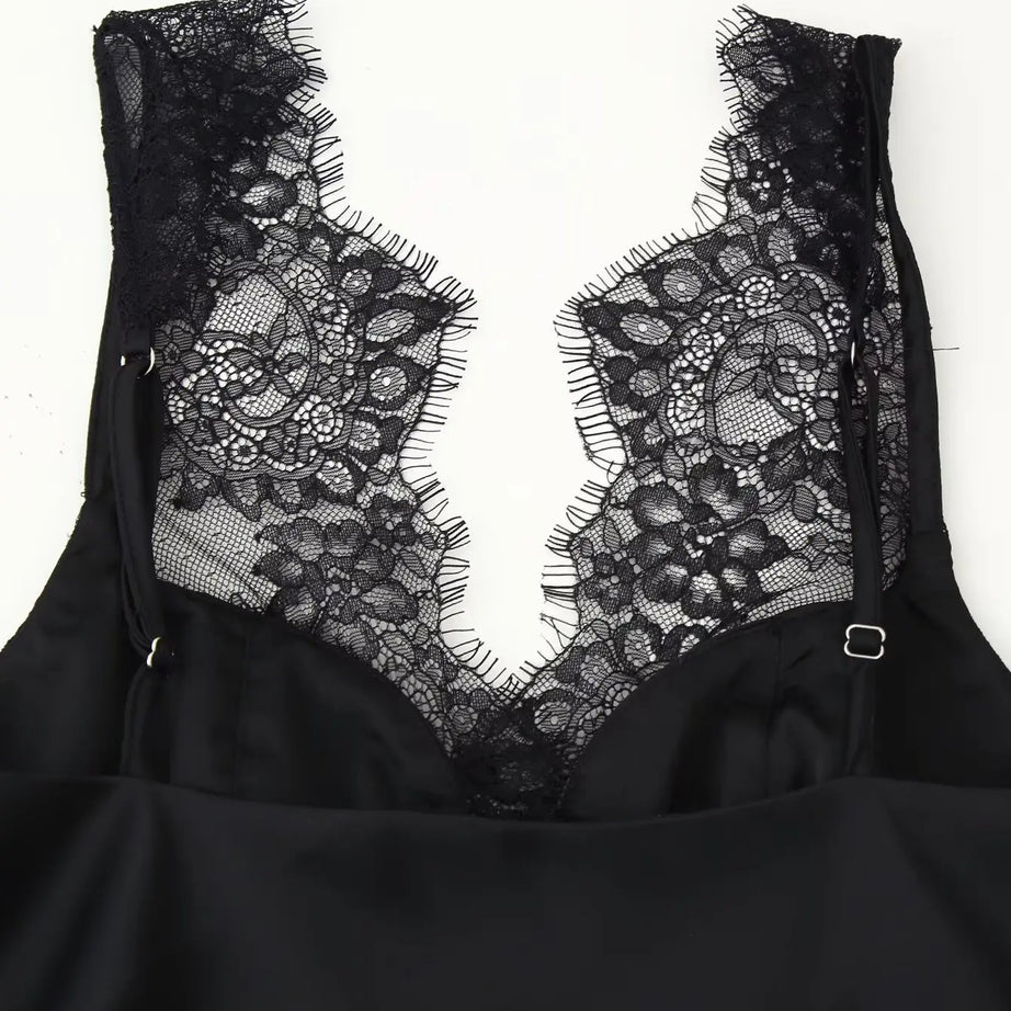 Women's Elegant Camisoles Sexy Splice Lace Sleeveless Sling Top Fashion Slimming Vintage Tank Top 2026 New Lady Street Wear