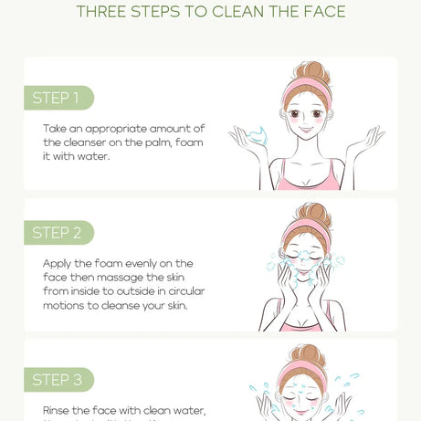Nettoyant visage à la vitamine C, nettoyant en profondeur, hydratant, éliminateur de points noirs, soin du visage, mousse nettoyante, soin de la peau